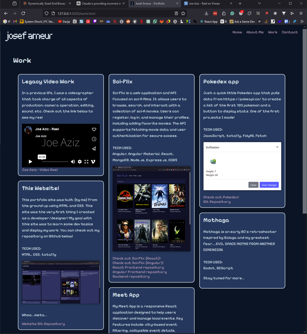 Portfolio Website Screenshot